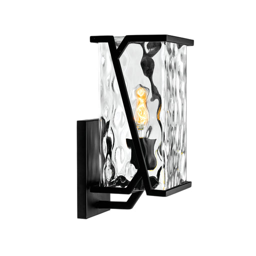 Waterfall 1-Light Wall Sconce in Matte Black - Lamps Expo