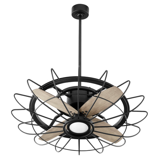 Mira 30" Ceiling Fan in Textured Black from Quorum, item number 32304-69