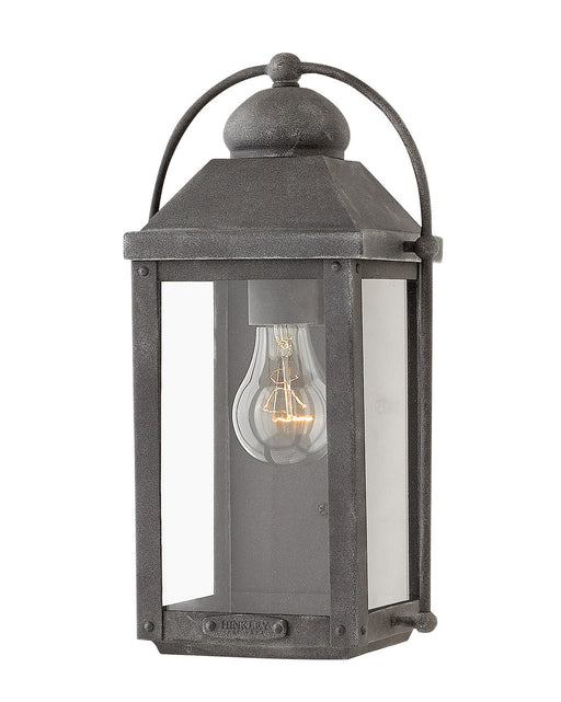 Anchorage LED Wall Mount in Aged Zinc by Hinkley Lighting