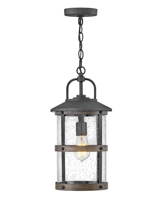 Lakehouse LED Hanging Lantern in Aged Zinc by Hinkley Lighting