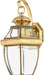 Newbury 1-Light Outdoor Lantern in Polished Brass