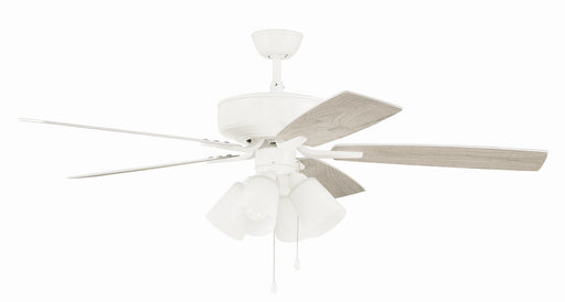 Pro Plus 114 White 4-Light Kit 52" Ceiling Fan in White from Craftmade, item number P114W5-52WWOK