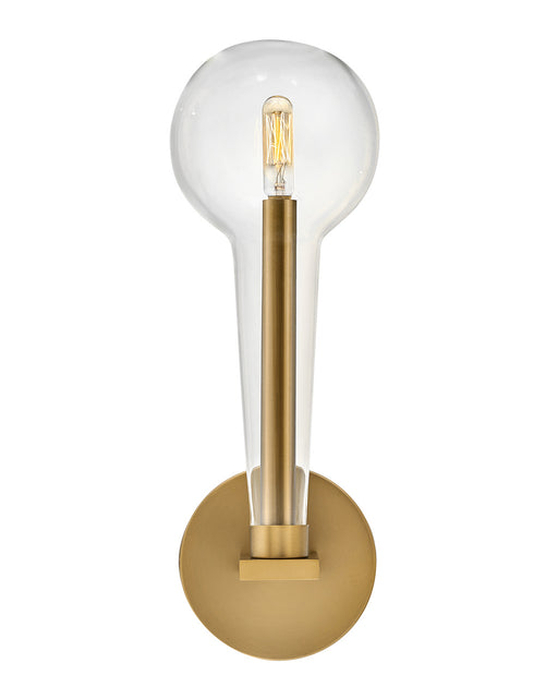 Alchemy One Light Wall Sconce in Lacquered Brass by Hinkley Lighting