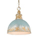 One Light Pendant in Vintage Gold