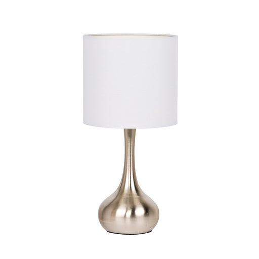 One Light Table Lamp in Brushed Polished Nickel