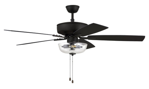 Pro Plus 101 Clear Bowl Light Kit 52" Ceiling Fan in Espresso from Craftmade, item number P101ESP5-52ESPWLN