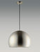 Palla 16" LED Pendant in Satin Nickel & Black - Lamps Expo