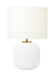 Fanny One Light Table Lamp in Matte White Ceramic