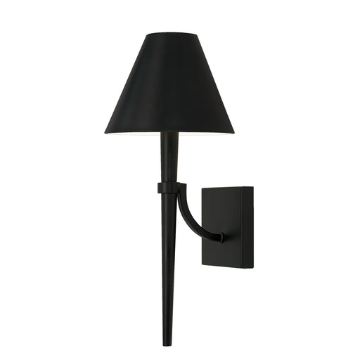 Holden One Light Wall Sconce in Matte Black