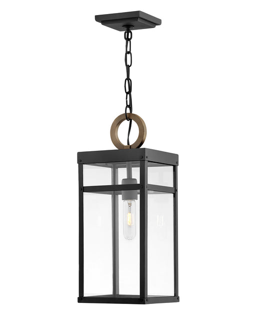 Porter LED Hanging Lantern in Black by Hinkley Lighting