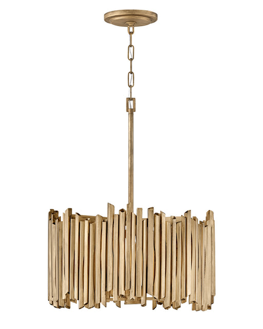 Roca Three Light Pendant in Burnished Gold by Hinkley Lighting