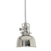 Central Park 1-Light Pendant with 5" Metal Shade in Polished Nickel