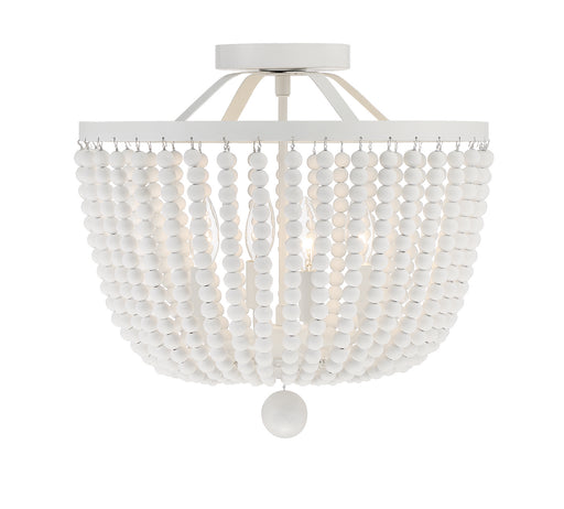 Rylee 4-Light Ceiling Mount in Matte White by Crystorama - MPN 604-MT_CEILING