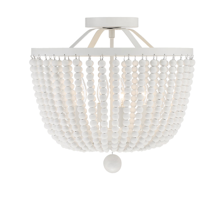 Rylee 4-Light Ceiling Mount in Matte White by Crystorama - MPN 604-MT_CEILING