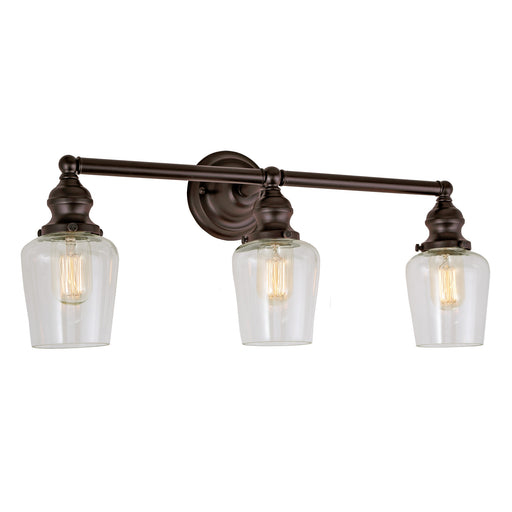 Central Park 3-Light Taytum Bathroom Wall Sconce in Oil Rubbed Bronze