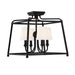Sylvan 4-Light Ceiling Mount in Black Forged by Crystorama - MPN 2243-BF