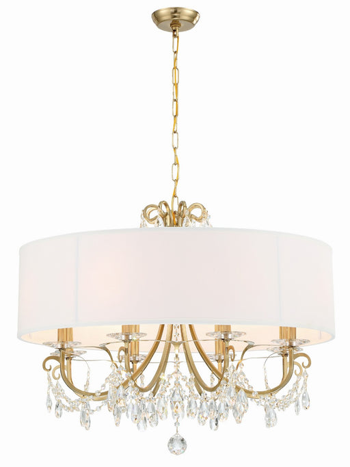 Othello 8-Light Chandelier in Vibrant Gold by Crystorama - MPN 6628-VG-CL-MWP