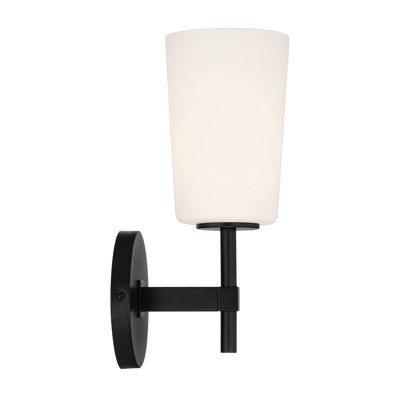 Colton 1-Light Wall Mount in Black by Crystorama - MPN COL-101-BK