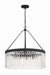 Emory 8-Light Chandelier in Black Forged by Crystorama - MPN EMO-5406-BF