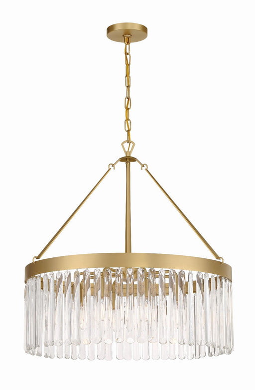 Emory 8-Light Chandelier in Modern Gold by Crystorama - MPN EMO-5406-MG