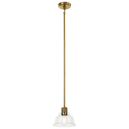 Eastmont One Light Mini Pendant in Brushed Brass