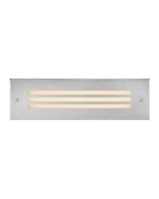 Dash Louvered LED Brick Light in Stainless Steel
