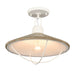 Cape May One Light Semi Flush Mount in White Coral