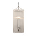 Merge One Light Wall Sconce in Satin Nickel