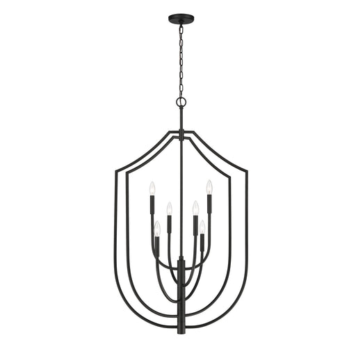 Continuance Six Light Pendant in Charcoal