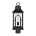 Triumph One Light Post Mount in Textured Black