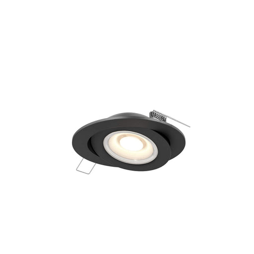 Recessed LED Gimbal Light in Black