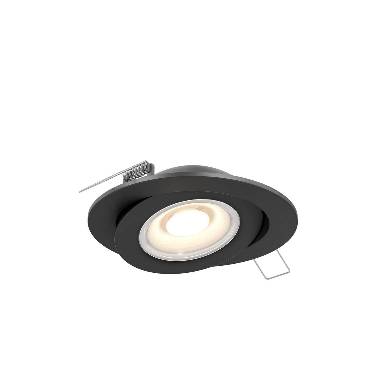 Recessed LED Gimbal Light in Black