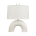 Flection One Light Table Lamp in Dry White