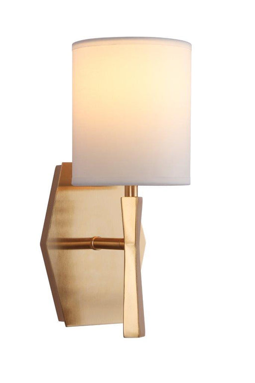 Chatham One Light Wall Sconce in Satin Brass