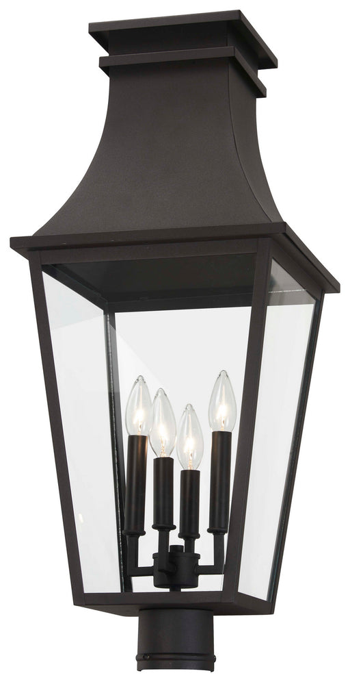 Gloucester Four Light Outdoor Post Mount in Sand Coal