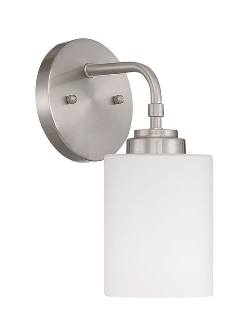 Stowe One Light Wall Sconce in Brushed Polished Nickel