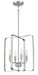 Stowe Four Light Foyer Pendant in Brushed Polished Nickel