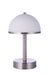 Rechargable LED Portable LED Table Lamp in Brushed Polished Nickel