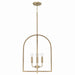 Lawson Four Light Foyer Pendant in Aged Brass
