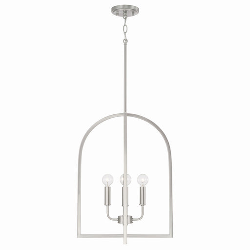 Lawson Four Light Foyer Pendant in Brushed Nickel