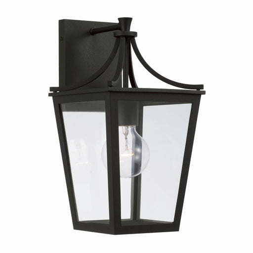 Adair One Light Outdoor Wall Lantern in Black