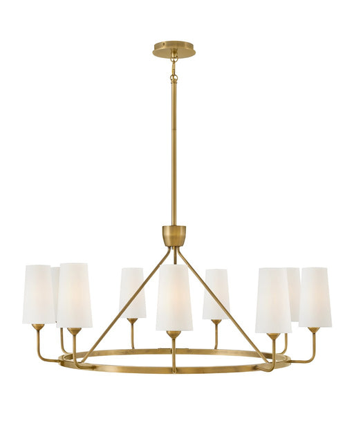 Lewis LED Pendant in Heritage Brass