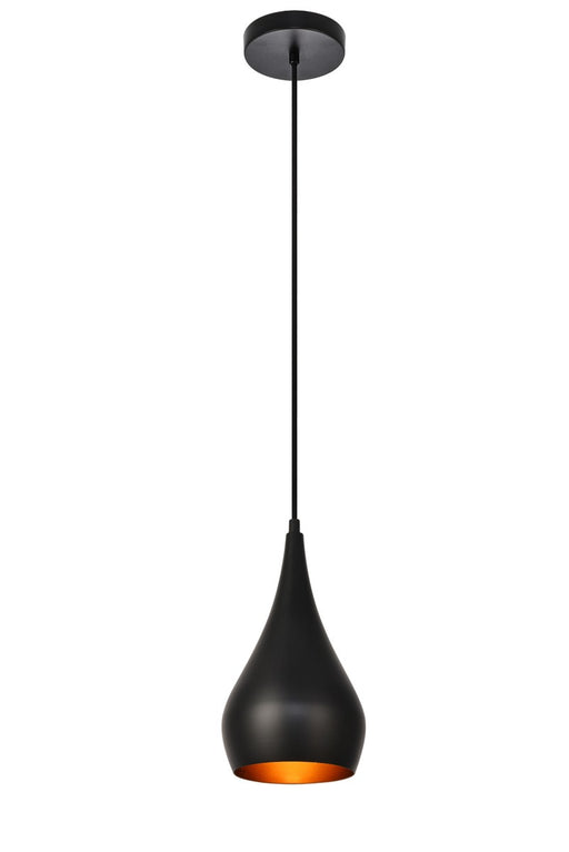 Nora 1-Light Pendant in Black