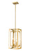 Easton Four Light Chandelier in Rubbed Brass by Z-Lite Lighting