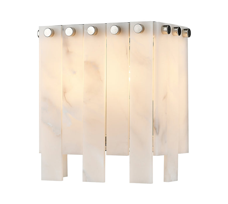 Viviana Two Light Wall Sconce in Polished Nickel by Z-Lite Lighting
