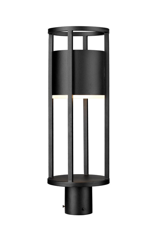 Luca LED Outdoor Post Mount in Black by Z-Lite Lighting