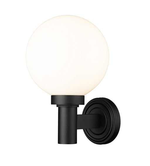 Laurent One Light Outdoor Wall Sconce in Black by Z-Lite Lighting