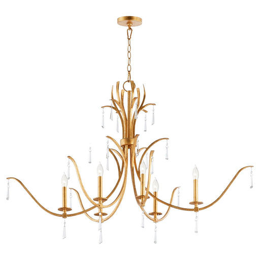 Majesty Traditional Chandelier in Gold Leaf
