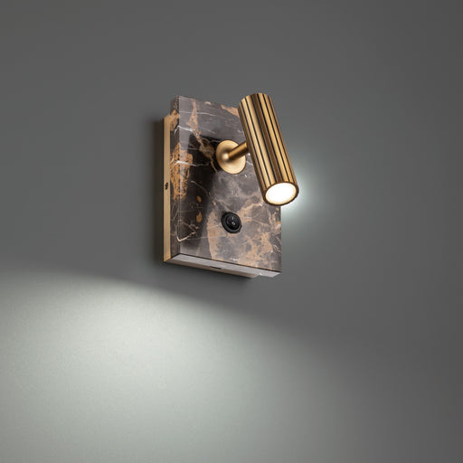 Nexus LED Task & Reading Bed Light in Black & Aged Brass