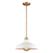 Grenville One Light Pendant in Brushed Gold